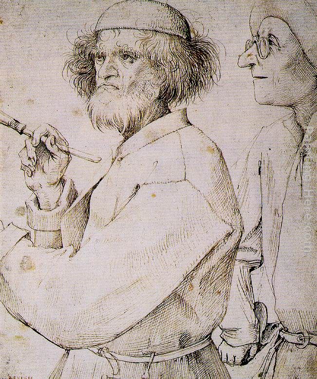 The Painter and the Buyer painting - Pieter the Elder Bruegel The Painter and the Buyer art painting